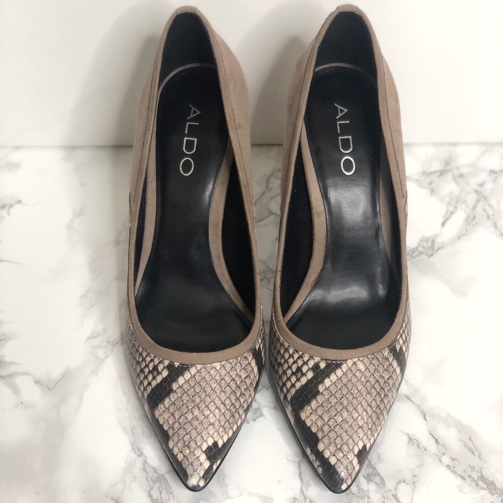 [Like New] ALDO snake print pumps/ heels/ shoes